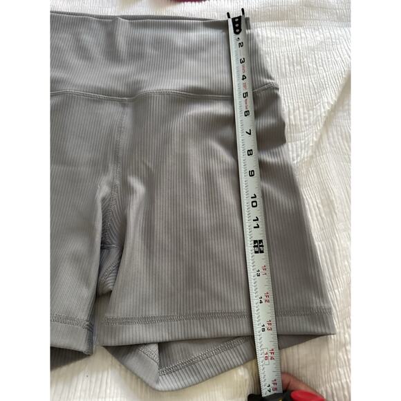 Lot of 2 Biker Shorts Pink Gray 90 Degree Reflex Rib Interlink Everyday 5" Large - Picture 8 of 11